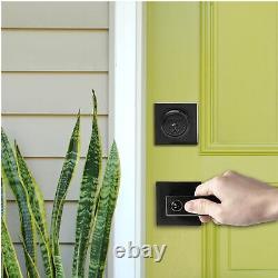 Exterior Door Lock Set with Deadbolt Front Door Handle Set 3 Pack Matte Black