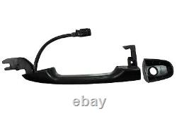 Exterior Outer Outside Door Handle Black with Smart Entry Front Left Driver Side