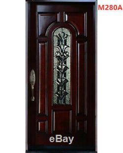 External Front Door With Glass Classic Exterior Front Entry Pre-hung 36×80