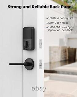 Fingerprint Deadbolt Lock, Keyless Entry Door Locks with Keypads Front Door