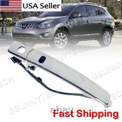 For 2010-2013 Nissan Rogue Car Front Left Outside Chrome Door Handle Smart Entry