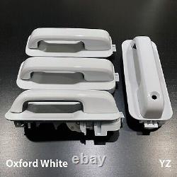Ford F-150 2015-2020 Oxford White Door Handles Front and Rear Set of Four