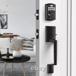 Front Door Handle, Brightify Single Cylinder Exterior Door Entry Handle