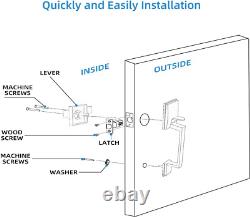 Front Door Handle, Exterior/Interior Entry Lower Half Handleset Single Cylinder