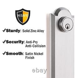 Front Door Handle Heavy Duty Entry Door Lock Set Exterior Door Handle with