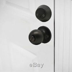Front Entry Door Lock Sets Lever Handles Round Knobs Deadbolt Oil Rubbed Bronze