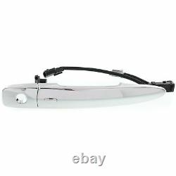 Front Exterior Door Handle Chrome LH with Keyhole For 09-2014 Maxima/ 13-18 Sentra