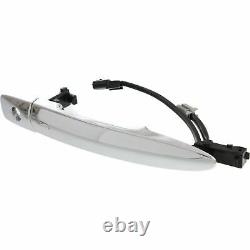 Front Exterior Door Handle Chrome LH with Keyhole For 09-2014 Maxima/ 13-18 Sentra