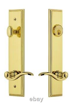 Grandeur Carre polished Brass Entryway Tall Plate 841278 LOWEST COST ANYWHERE