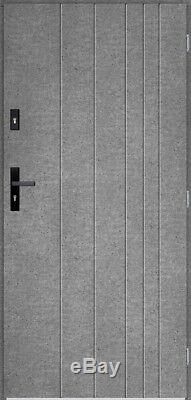 Gutenberg contemporary front door / solid exterior front entry doors