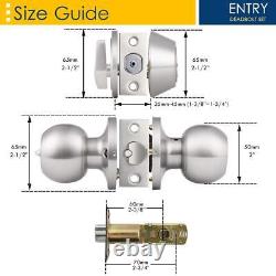 Home improvement direct 4 Pack Keyed Alike Entry Door Knobs and Single Cylinder