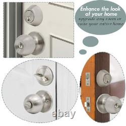 Home improvement direct 4 Pack Keyed Alike Entry Door Knobs and Single Cylinder