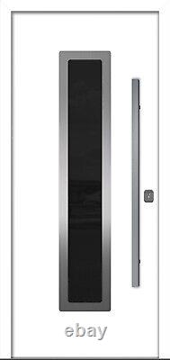 Inox S1 White Modern Steel Exterior Insulated Entry Door by Nova