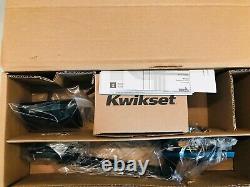 Iron Black Kwikset Exterior Keyed Entry Handle Set with SmartKey 818CMHLIP-514S
