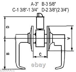 Keyed Entrance Entry Satin Chrome Grade 2 Commercial Handle Lever Deadbolt Locks