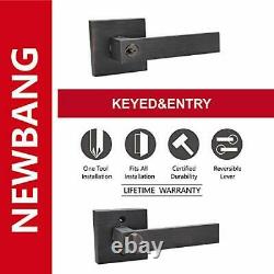 Keyed Entry Lever Lock for Exterior Door and Front Door 6 Pack KEYED ENTRY