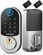 Keyless Entry Door Lock, Fingerprint Smart Front Door Locks With Keypads, Smart