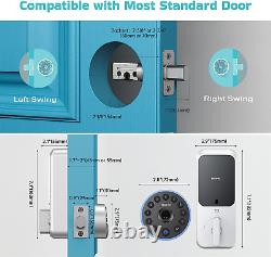 Keyless Entry Door Lock Smart Front Door Locks with Keypad & App Control, Elec