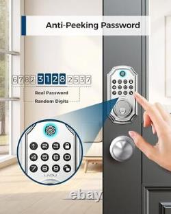 Keyless Entry Door Lock with Handle, App Control Front Door Lock Set Keyless