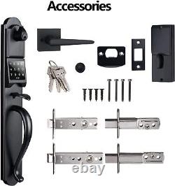 Keypad Front Door Handleset, Heavy Duty Password Exterior Door Lock Set with