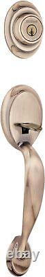 Kwikset Dakota Front Door Lock Handle and Deadbolt Set, Entry Handleset Exterior