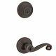 Kwikset Lido Keyed Entry Lever And Single Cylinder Deadbolt Combo Pack With M