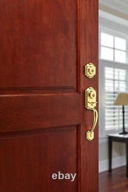 Kwikset Montara Front Door Lock Handle and Deadbolt Set, Entry Handleset Exterior