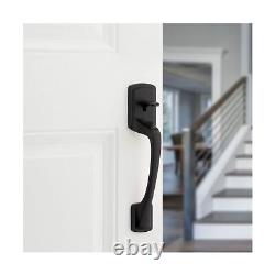 Kwikset Prague Front Door Handle No Lock, Entry Handleset Exterior with Inter