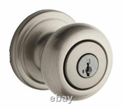 Kwikset SmartKey Juno Satin Nickel Entry Lockset ANSI/BHMA Grade 2 KW -Case of 4