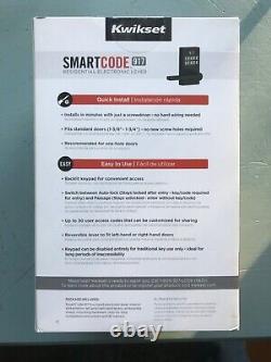 Kwikset Smartcode 917 touchpad electronic deadbolt black