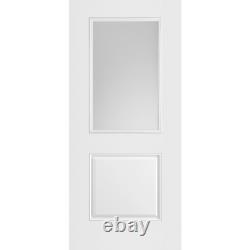 LuxDoors Belleville Design 36 x 80 Smooth Fiberglass 1 Panel Half Lite Door