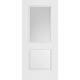 Luxdoors Belleville Design 36 X 80 Smooth Fiberglass 1 Panel Half Lite Door