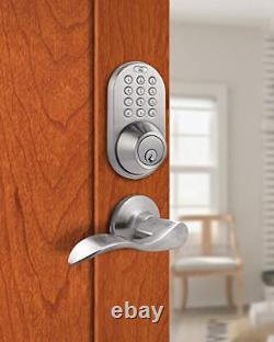MiLocks DFL-02SN Electronic Touchpad Entry Keyless Deadbolt and Passage Lever