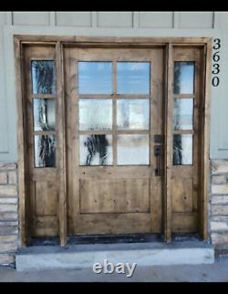 Mission Craftsman 6 Lite Knotty Alder Entry Door Unit