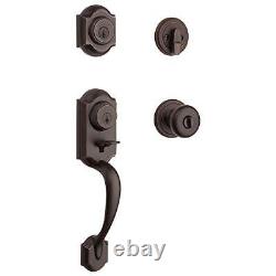 Montara Front Door Lock Handle and Deadbolt Set, Entry Handleset Exterior wit