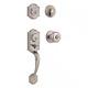 Montara Satin Nickel Single Cylinder Door Handleset With Juno Entry Door Knob Fe