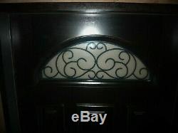 NEW Brazilian Mahogany Entry Door Exterior Front Door Iron Arch Window 36X80