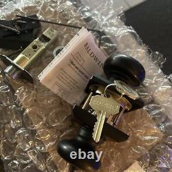 New Keyed Entry Door Knob Baldwin Reserve ENROUTSR190 Round Traditional Square