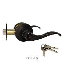 New ORB Deadbolt Door Knob Lever Lock Door Handles Entry Passage Privacy Dummy