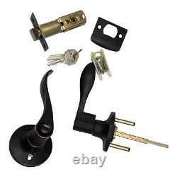 New ORB Deadbolt Door Knob Lever Lock Handles Entry Passage Privacy Dummy