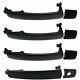 New Set Of 4 Exterior Door Handles Front & Rear Driver Passenger Side Coupe
