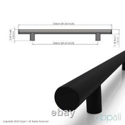 Oppali Black Stainless Steel 304 Door Handle Door Handle Diameter 1,18 inch(3cm)
