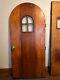Original Finish Arts & Crafts Arched Tudor Front Entry Exterior Door Solid Heavy