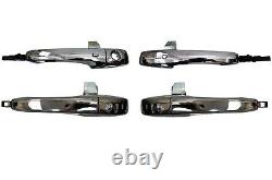 Outside Door Handle, Chrome Finish with Smart Entry, Front/Rear Left/Right
