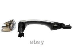 Outside Door Handle Chrome without Smart Entry Front Rear Left Right Set of 4