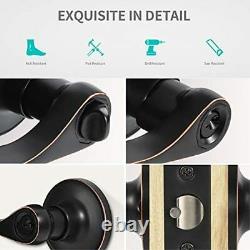 Pack Door Lever with Lock and Entry(Keyed Alike)Interior/Front/Exterior Door 4