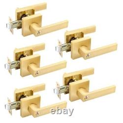 Pack Entry Door Levers with Keys for Exterior Entry Door Lock with Keys 5