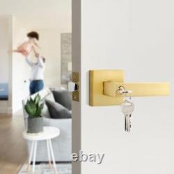 Pack Entry Door Levers with Keys for Exterior Entry Door Lock with Keys 5