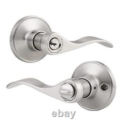 Pack Keyed Alike Entry Door Levers Entry Exterior Door Handle(Keyed Alike) 6