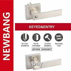 Pack of 6 Keyed Entry Lever Lock for Exterior Door and Front 6 Pack KEYED ENTRY